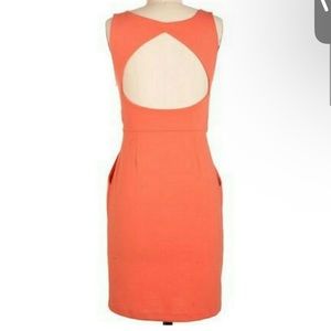 Modcloth A Little Back Dress in Coral